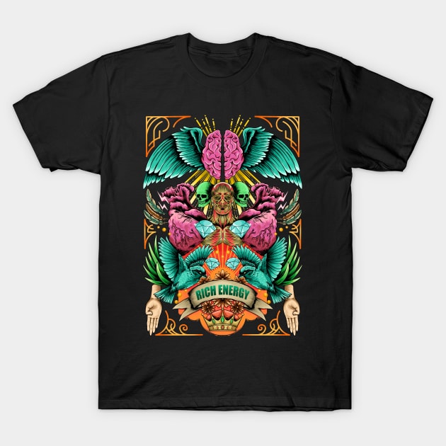 RICH ENERGY T-Shirt by AWANG ART STUDIO